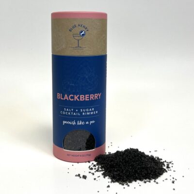 Blue Henry Blackberry cocktail rimmer packaging.